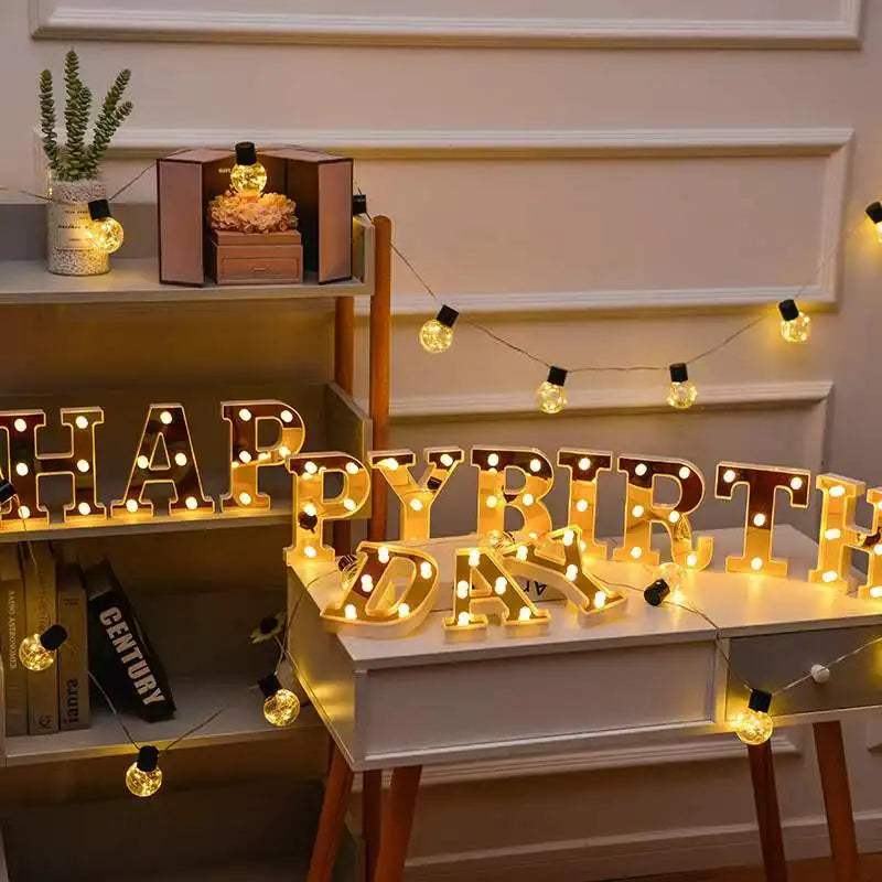 Marquee-Style Light-Up Letters