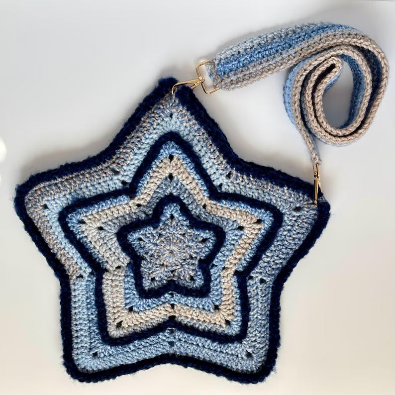 Crochet star bag