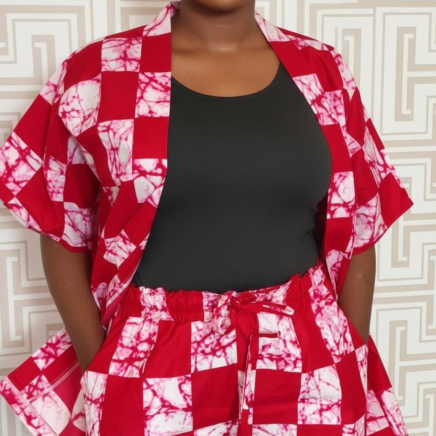 Ankara Shorts Suit