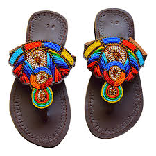 Genuine Handmade Beaded  Slippers