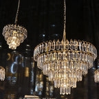 Gold Crystal Chandelier