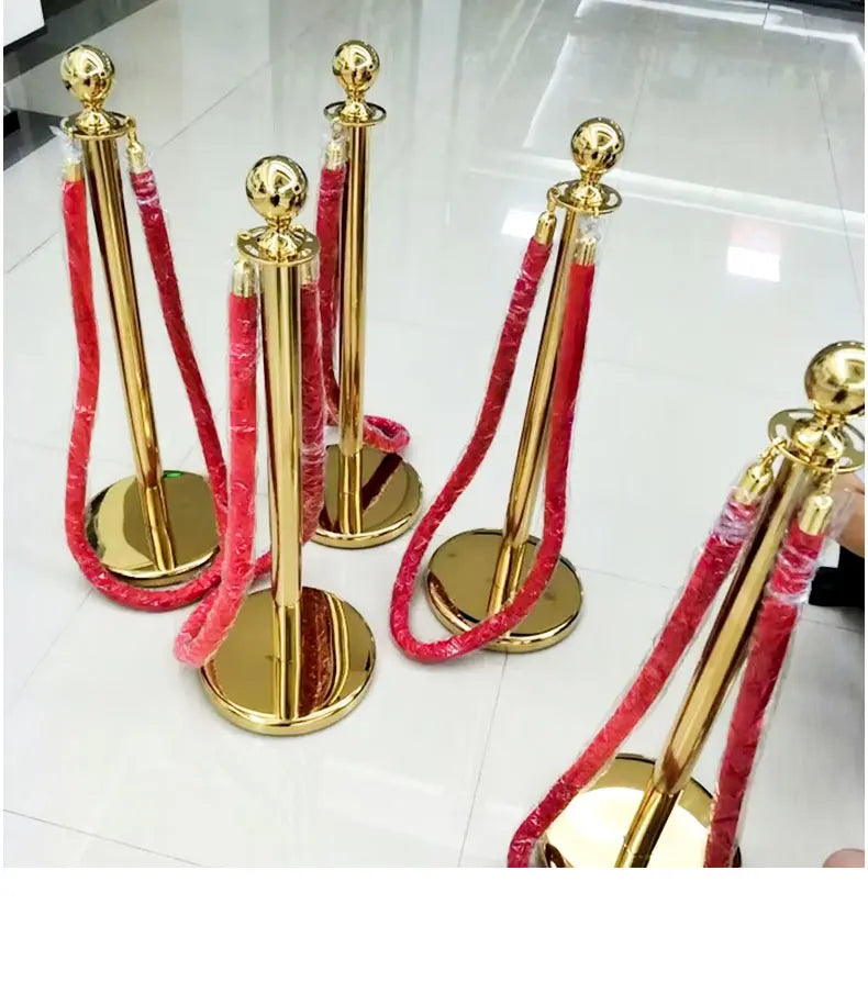 Gold Rope Barrier Stand