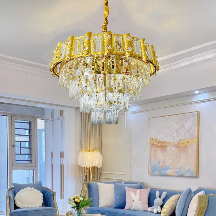 Gold Crystal Chandelier