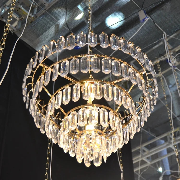 Gold Crystal Chandelier
