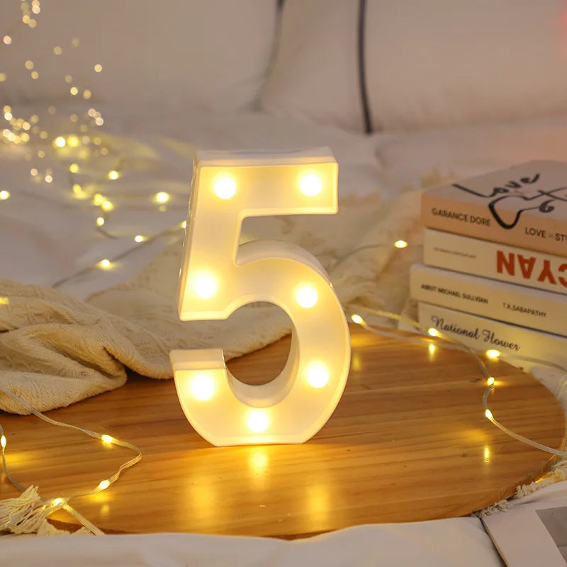 Marquee Number Lights