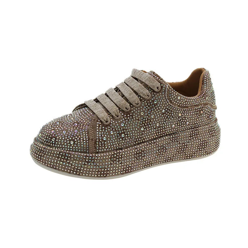 Rhinestone-Covered  Sneakers