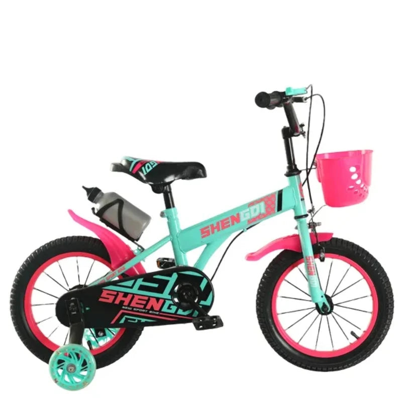 Steel Frame Children's Bike with Training Wheels