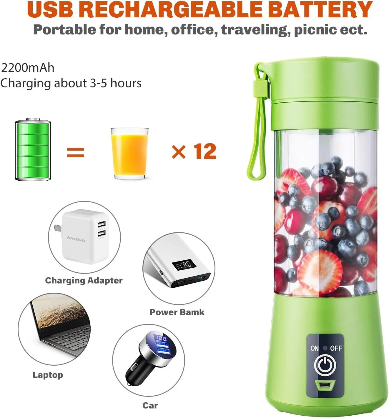 Portable Fruits Blender