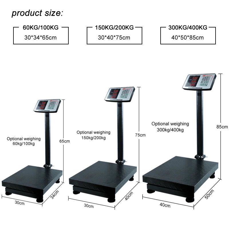 300/400kg Digital Industrial Bench Scale