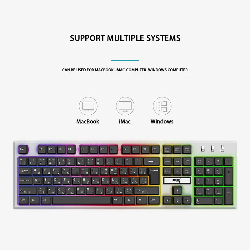Office Dazzle Color Keyboard & Mouse Combo