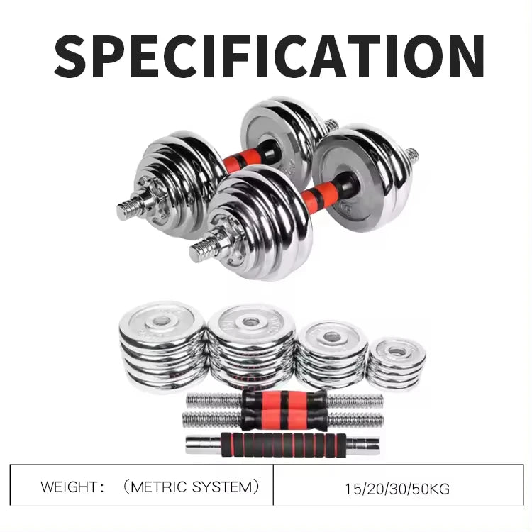 15 kg Cast Iron Adjustable Dumbbell Set