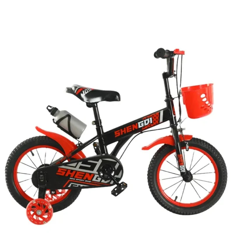 Steel Frame Children's Bike with Training Wheels