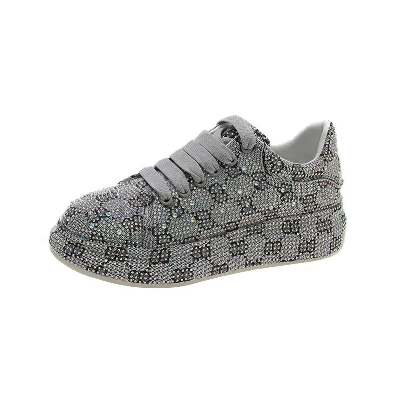 Rhinestone-Covered  Sneakers