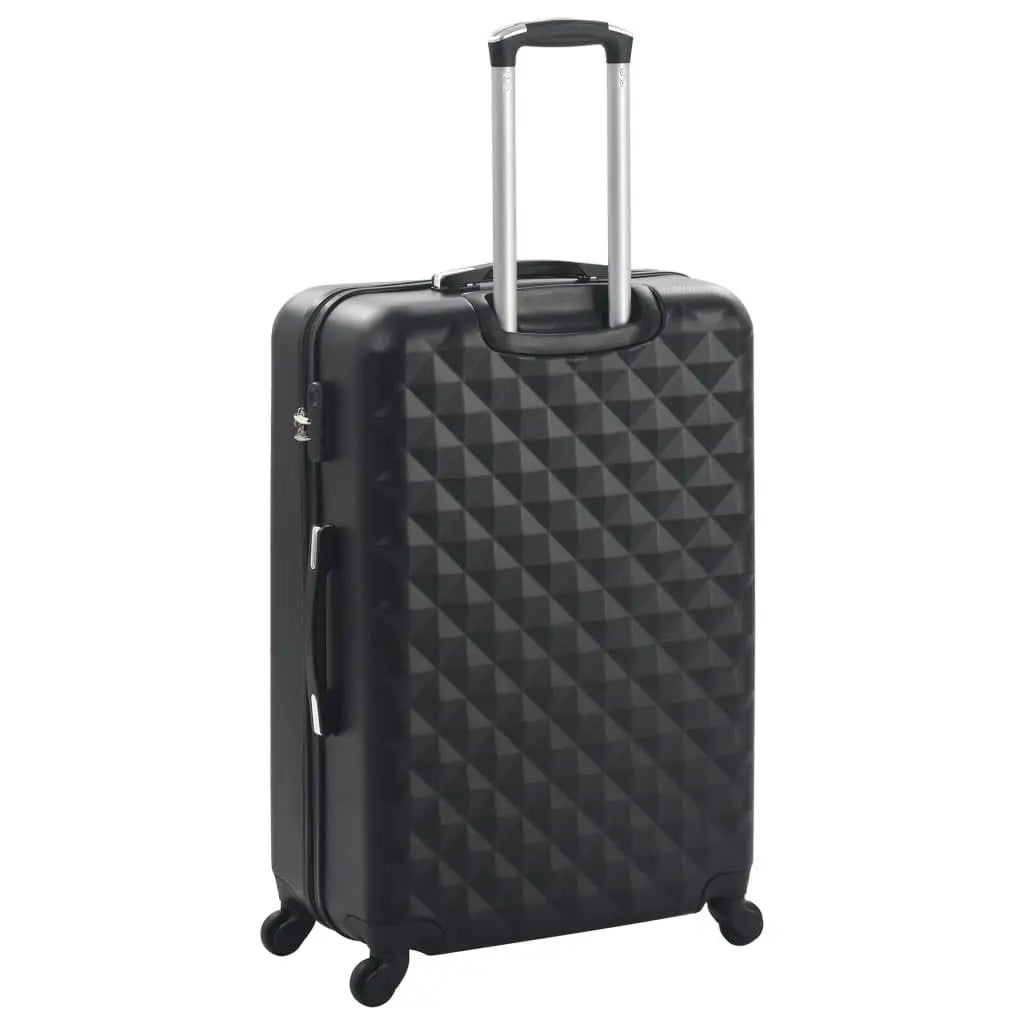Black ABS 3-Piece Hardcase Trolley Luggage Set