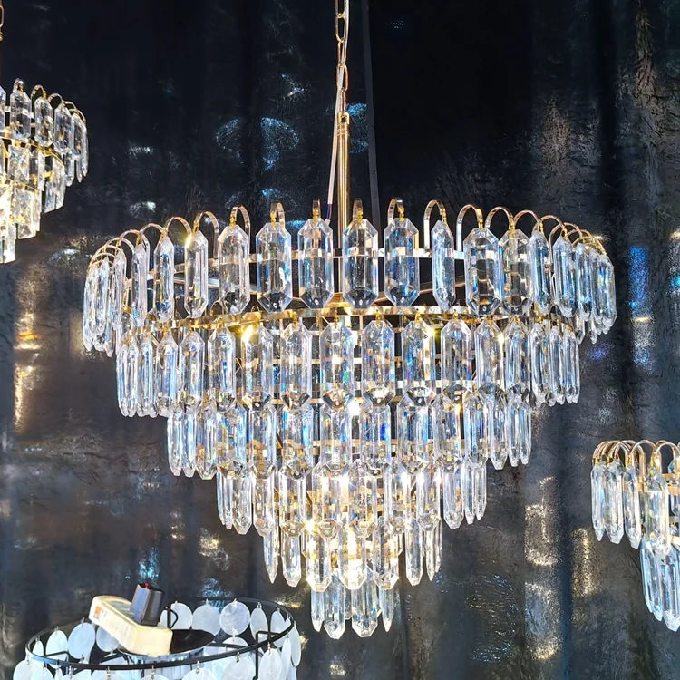 Gold Crystal Chandelier