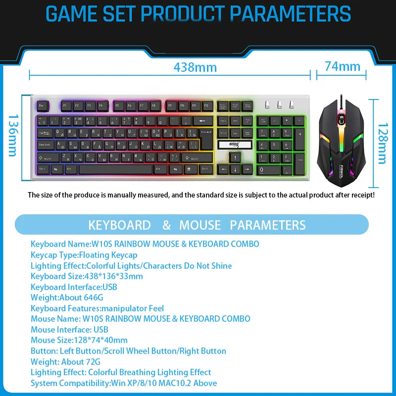 Office Dazzle Color Keyboard & Mouse Combo