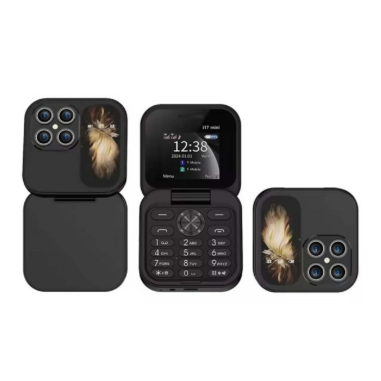 BUDI 17Pro Flip Phone