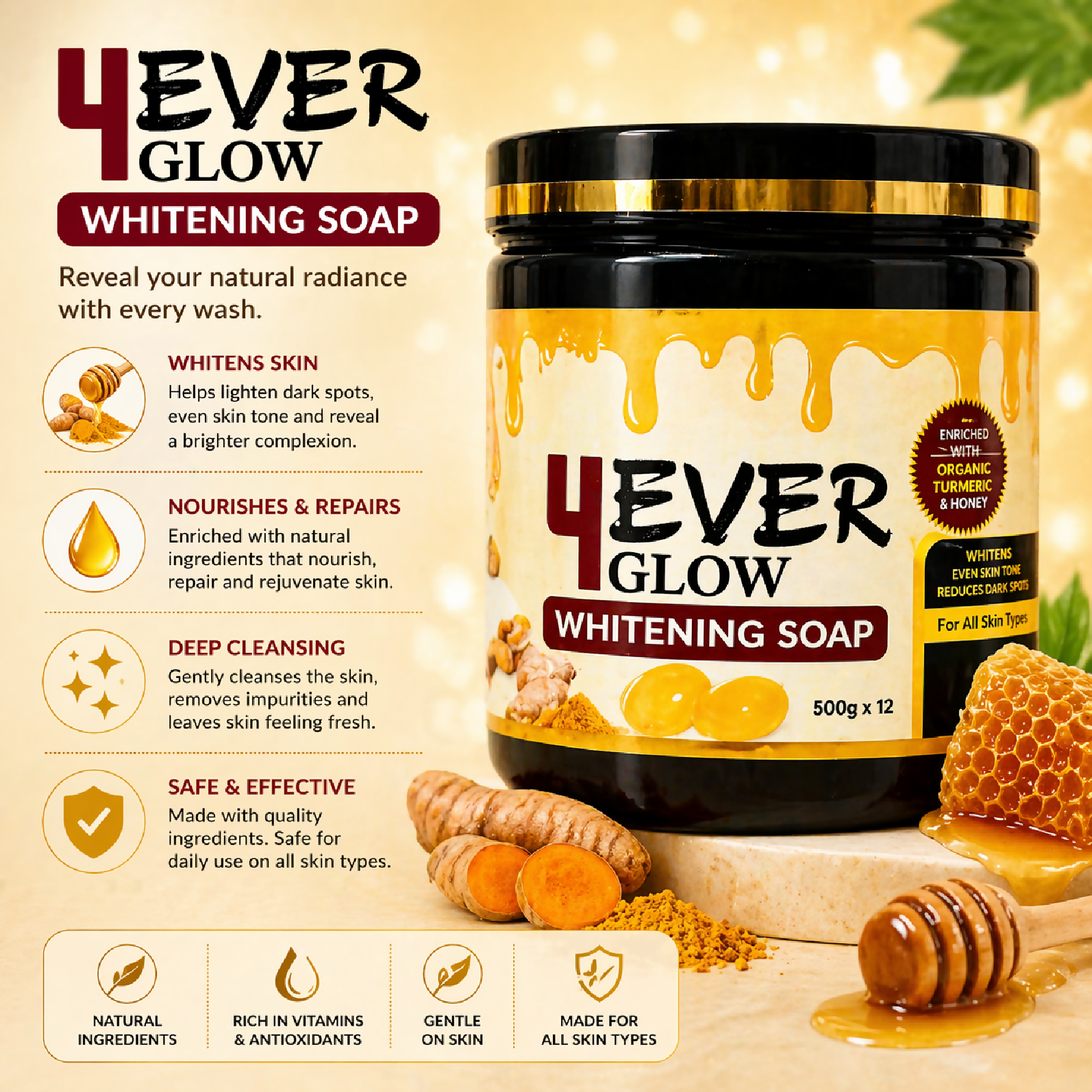 4 Ever Glow Whitening Soap