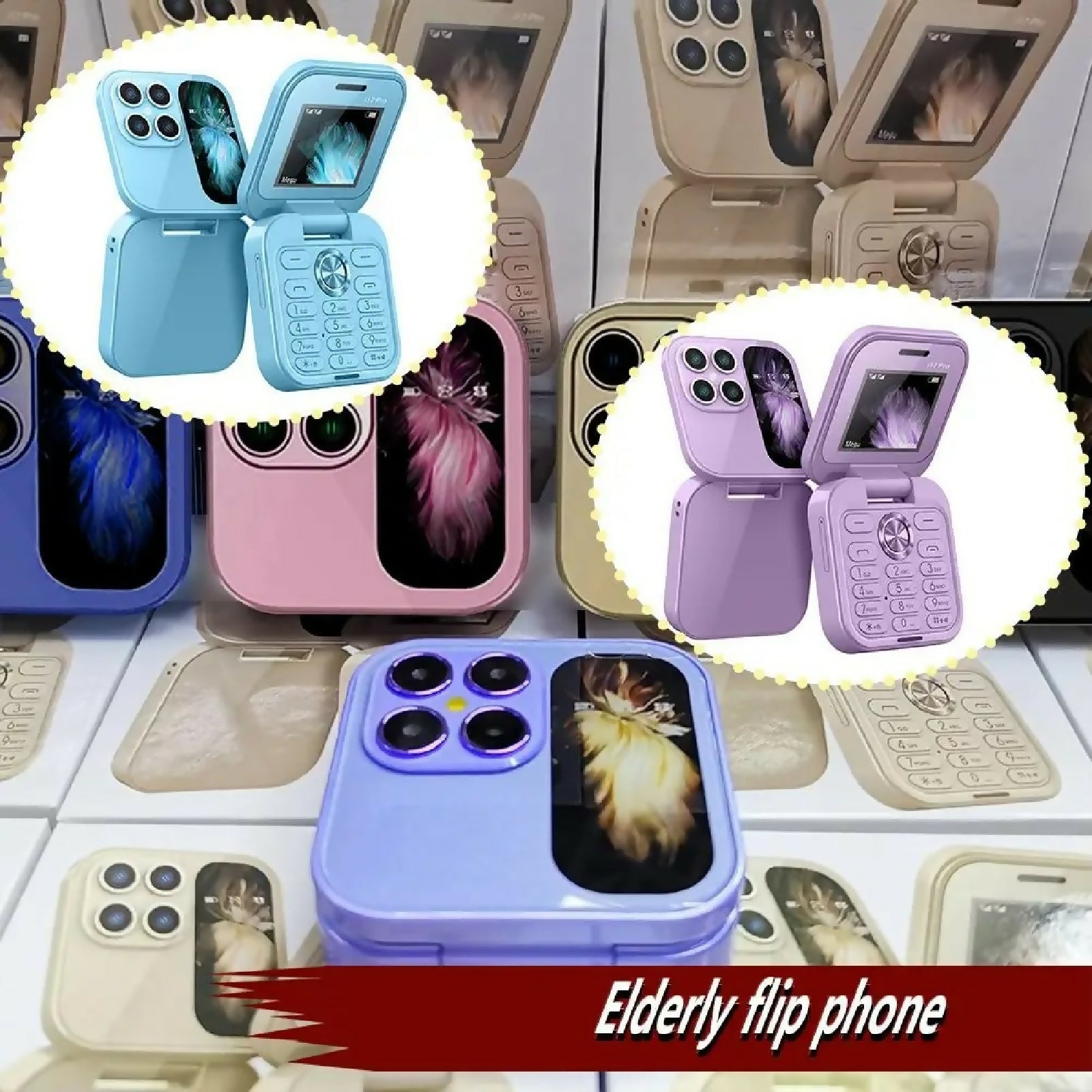 BUDI 17Pro Flip Phone