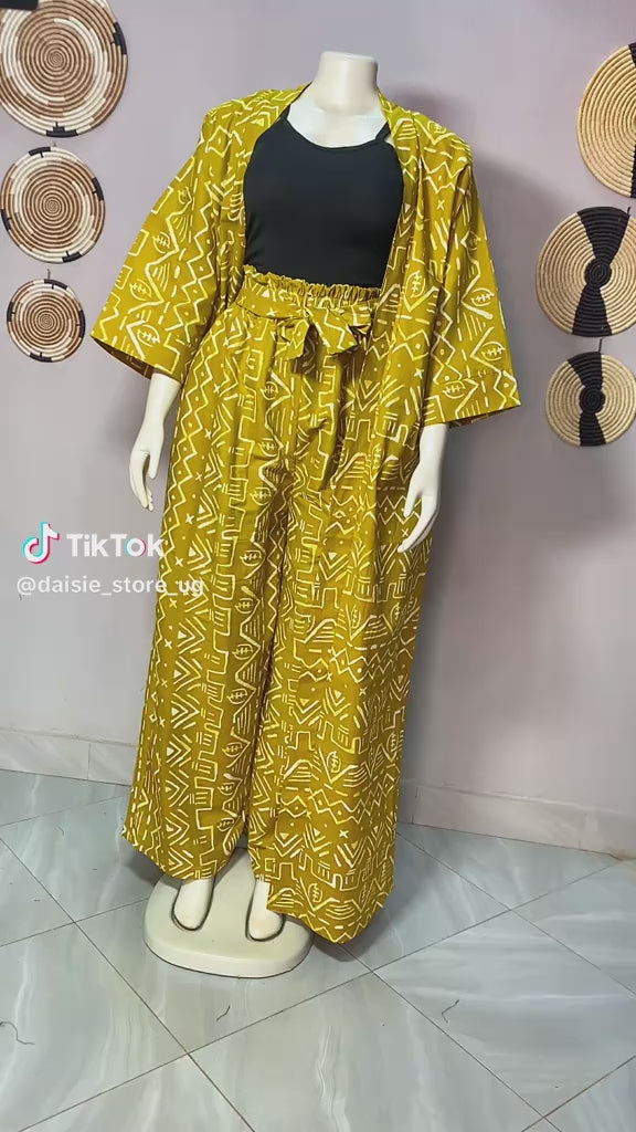 Ankara Long Trouser Suit