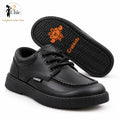 Black Lace-Up School Shoes