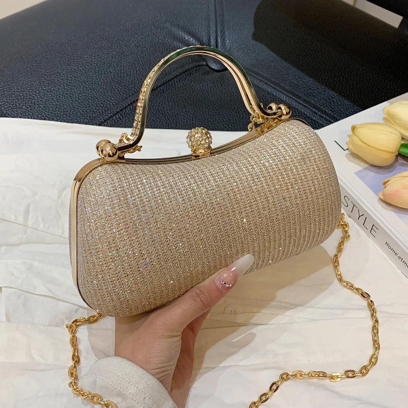 Trapezoid Chic Shoulder Purse