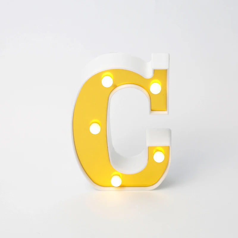 Marquee-Style Light-Up Letters
