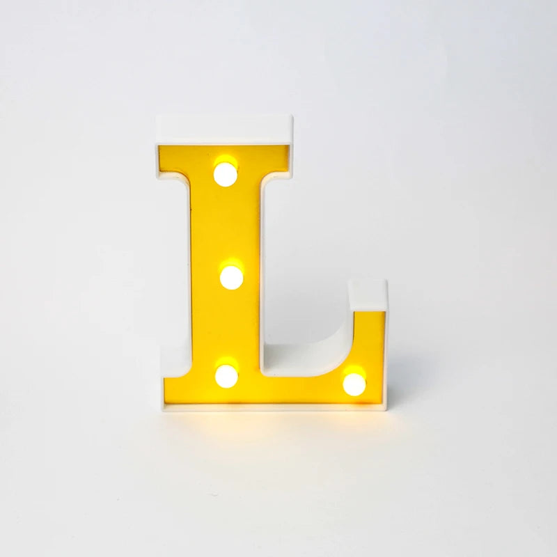 Marquee-Style Light-Up Letters