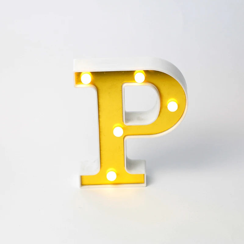 Marquee-Style Light-Up Letters