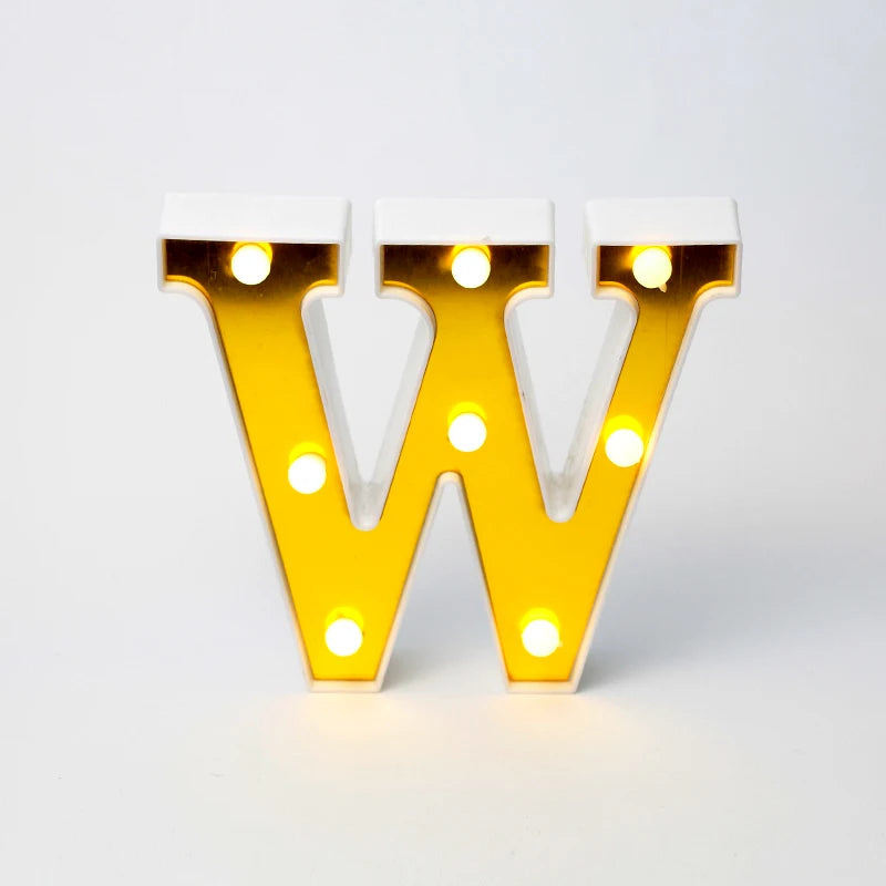 Marquee-Style Light-Up Letters
